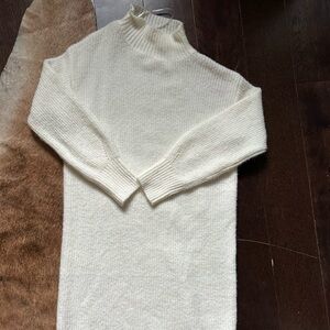 Elegant White Turtleneck Sweater